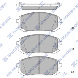 Колодки гальмівні передні Elantra (CN7) (20-) HI-Q SANGSIN SP4461