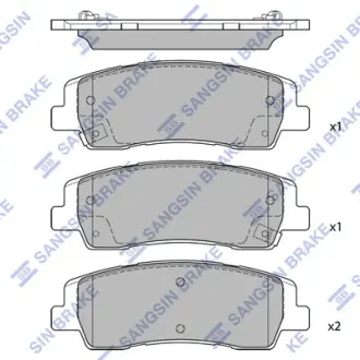 Гальмівні колодки дискові SANGSIN SP4510