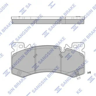 Колодки гальмівні передні Chevrolet Tahoe (22-), GMC Yukon (22-), Cadillac Escalade (22-) HI-Q SANGSIN SP4546
