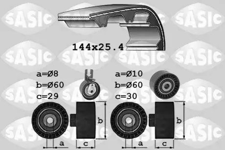 Комплект ремня ГРМ SASIC 1750017