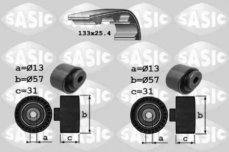 Комплект ремня ГРМ SASIC 1750031