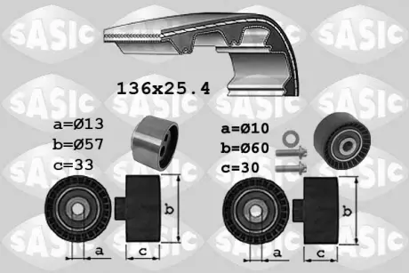 Комплект ремня ГРМ SASIC 1750035