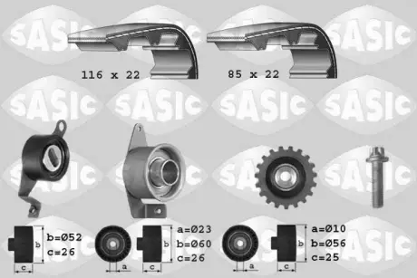 Комплект ремня ГРМ SASIC 1756011
