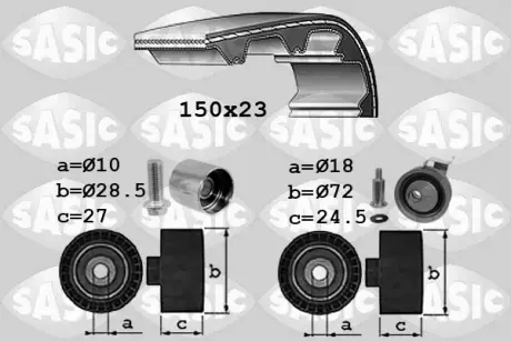 Комплект ремня ГРМ SASIC 1756054