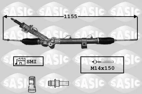 Рульова рейка OPEL VIVARO A.B. RENAULT TRAFIC II-III 01- (Вир-во) SASIC 7006167
