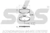 Комплект тормозных колодок, дисковый тормоз SBS 1501221213 (фото 1)