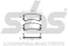 Комплект тормозных колодок, дисковый тормоз SBS 1501222228 (фото 1)
