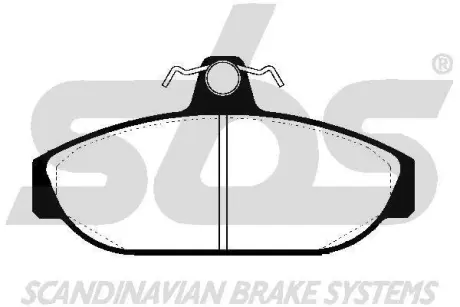 Комплект тормозных колодок, дисковый тормоз SBS 1501224804