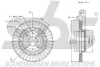 тормозной диск SBS 1815202342 - фото 3