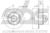 Тормозной диск SBS 1815204749 (фото 3)