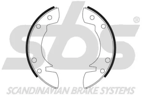 Комплект тормозных колодок SBS 18492725047