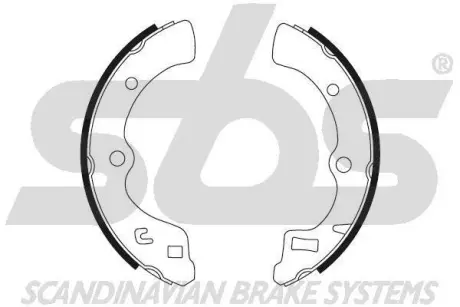 Комплект тормозных колодок SBS 18492726387