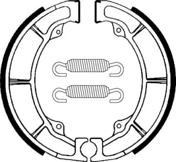 Колодки барабанні SBS 2038