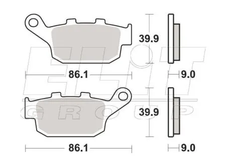Гальмівні колодки SBS 881LS