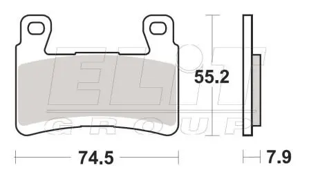 Гальмівні колодки SBS 894HS