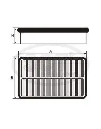 Фільтр повітряний HYUNDAI Santa Fe III / Grand Santa Fe 2.4 Mpi (12-) (SB 2380) SCT SCT-GERMANY SB2380