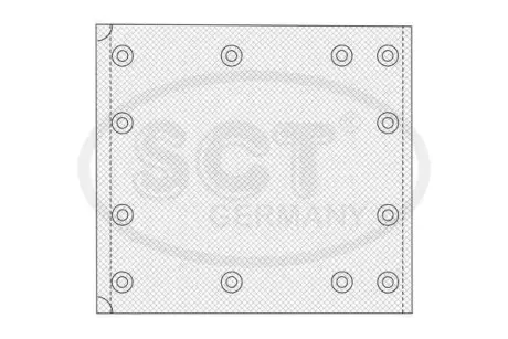 Комплект тормозных башмаков, барабанные тормоза SCT-GERMANY SN19384