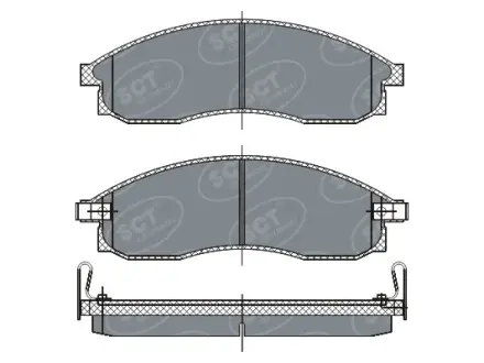 Комплект тормозных колодок, дисковый тормоз SCT-GERMANY SP263PR