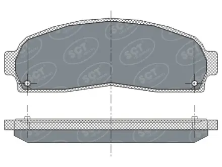 Комплект тормозных колодок, дисковый тормоз SCT-GERMANY SP277PR