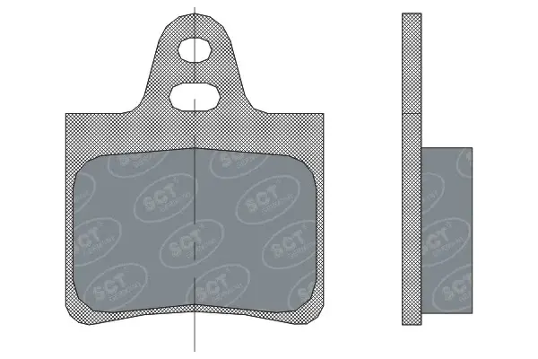 Комплект тормозных колодок, дисковый тормоз SCT-GERMANY SP292PR (фото 1)