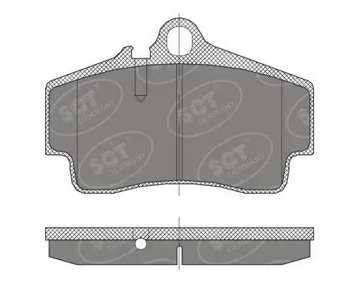 Комплект тормозных колодок, дисковый тормоз SCT-GERMANY SP449PR (фото 1)