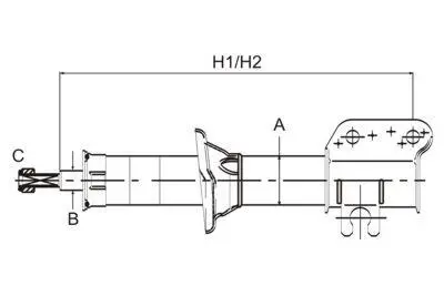 Амортизатор, ходова частина SCT-GERMANY Z3110R