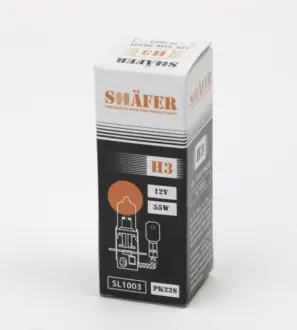 Лампа 12V H3 55W PK22s SHAFER SL1003
