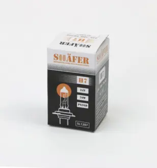 Лампа 24V H7 70W PX26d SHAFER SL1207