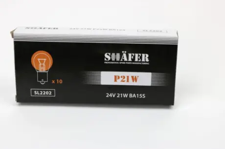 Лампа P21W 24V 21W BA15s SHAFER SL2202