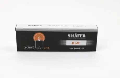 Лампа 24V R5W 5W BA15s SHAFER SL2204