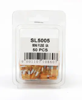 Запобіжник Mini 5A (пластикова упаковка по 50шт) SHAFER SL5005