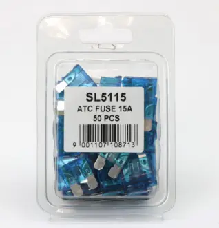 Запобіжник euro 15A (пластикова упаковка по 50шт) SHAFER SL5115
