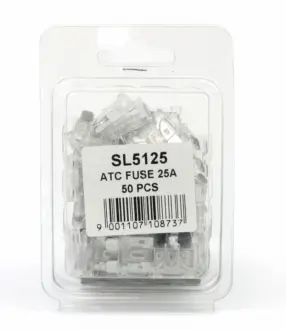 Запобіжник euro 25A (пластикова упаковка по 50шт) SHAFER SL5125