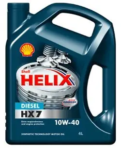 Олива моторна Helix HX7 Diesel 10W-40 4л SHELL 550040425
