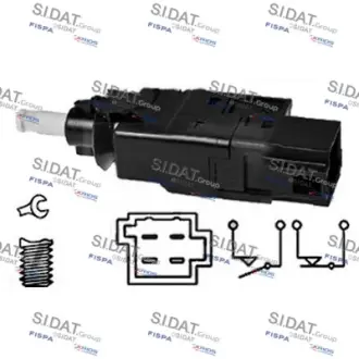 Brake light switch. Выключатель стоп сиганала SIDAT 5140119