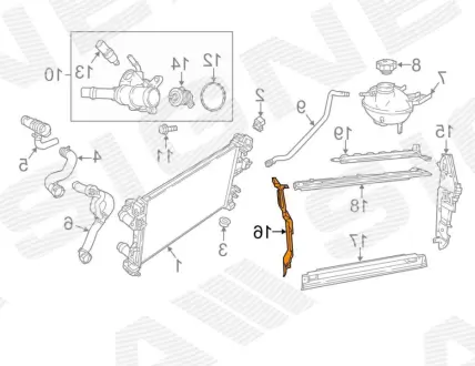 Дефлектор повітряний JEEP COMPASS, 17 - SIGNEDA PCR33311AR