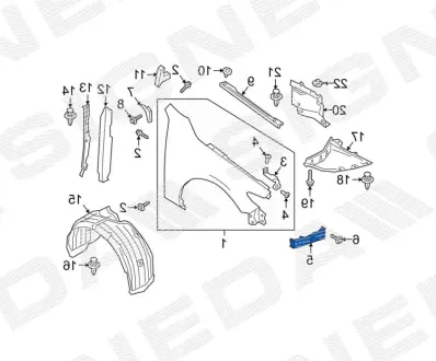 КРІПЛЕННЯ КРИЛА SIGNEDA PMZ12099AR