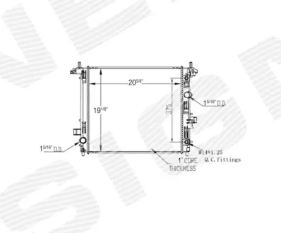 РАДИАТОР SIGNEDA RA13589Q