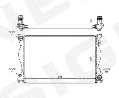 РАДИАТОР SIGNEDA RA60234Q