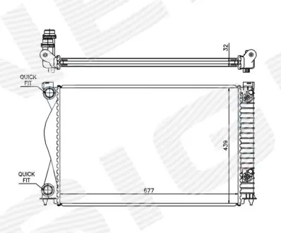 РАДИАТОР SIGNEDA RA60237Q