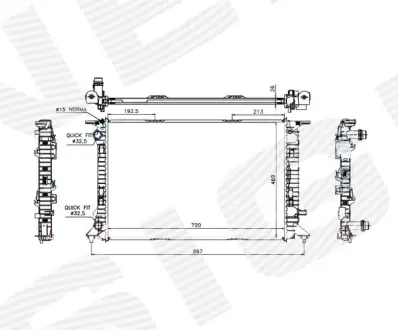 РАДИАТОР SIGNEDA RA60323