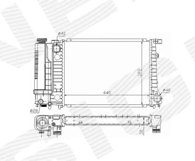 РАДИАТОР SIGNEDA RA60735Q