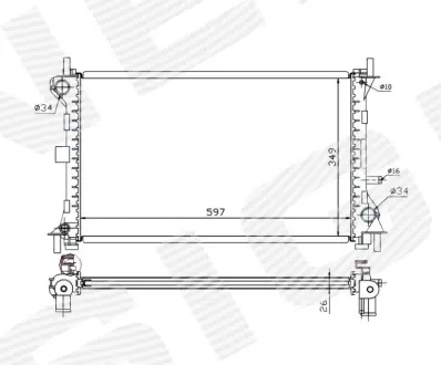 РАДИАТОР SIGNEDA RA62073Q