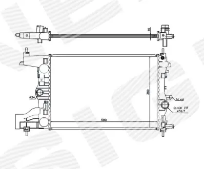 РАДИАТОР SIGNEDA RA630727