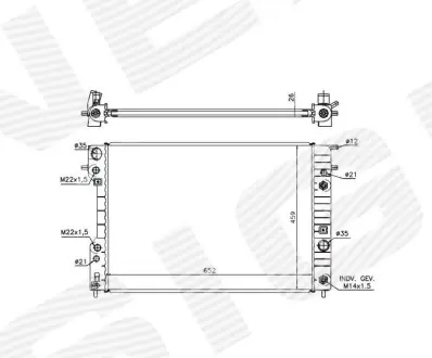 РАДИАТОР SIGNEDA RA63073Q