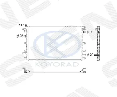 РАДИАТОР SIGNEDA RA630772K