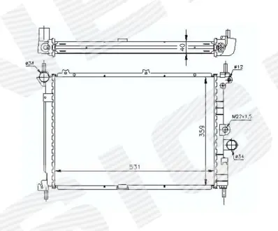 РАДИАТОР SIGNEDA RA63278A