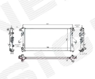 РАДИАТОР SIGNEDA RA63555Q