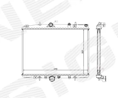 РАДИАТОР SIGNEDA RA63705Q