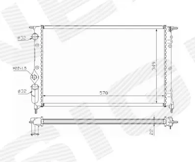 РАДИАТОР SIGNEDA RA63925A